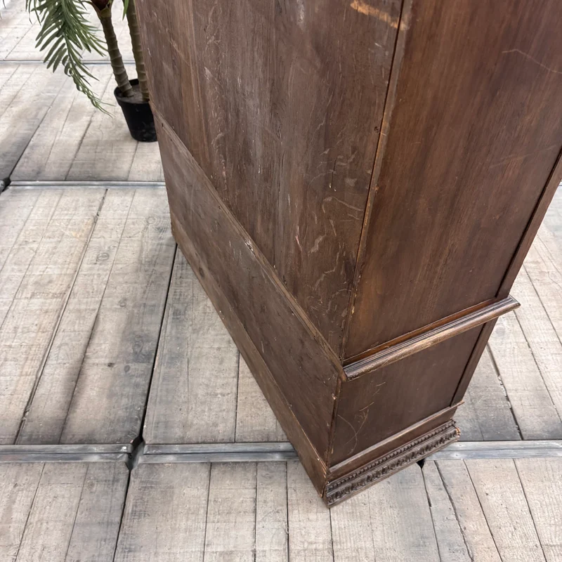Vintage Bücherschrank Holz Mahagoni Antiker Schrank Gebraucht