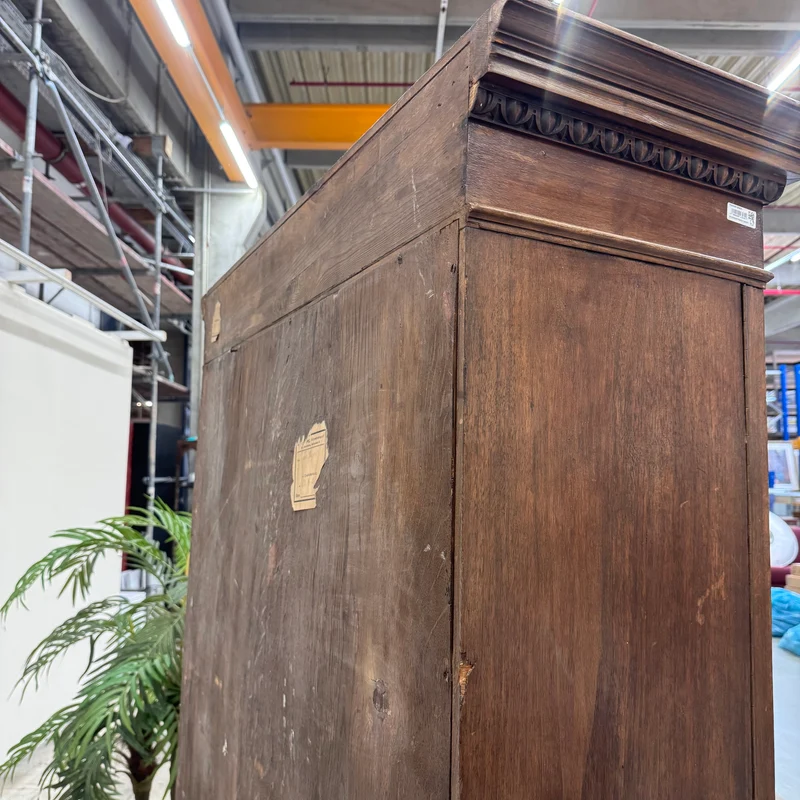 Vintage Bücherschrank Holz Mahagoni Antiker Schrank Gebraucht