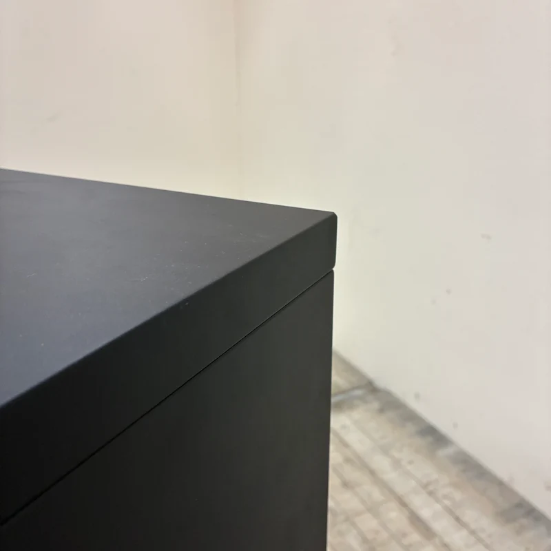 Regalschrank Schwarz Holz Mit Einlegeböden Sideboard Gebraucht
