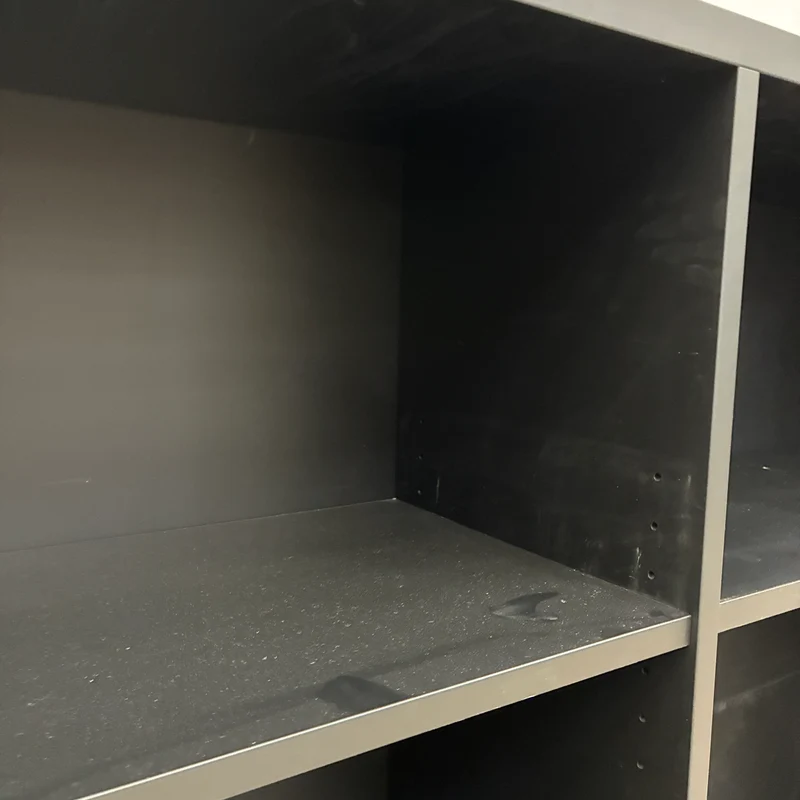 Regalschrank Schwarz Holz Mit Einlegeböden Sideboard Gebraucht