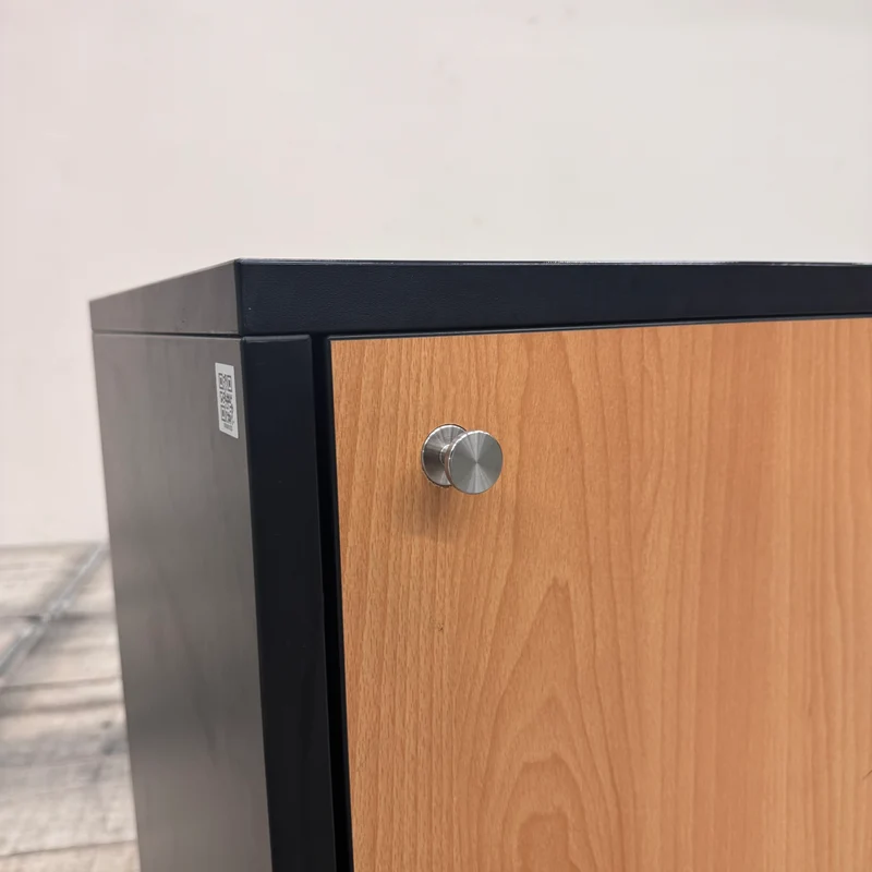 Sideboard Buche Holz Schiebetüren Büro Schrank Gebraucht