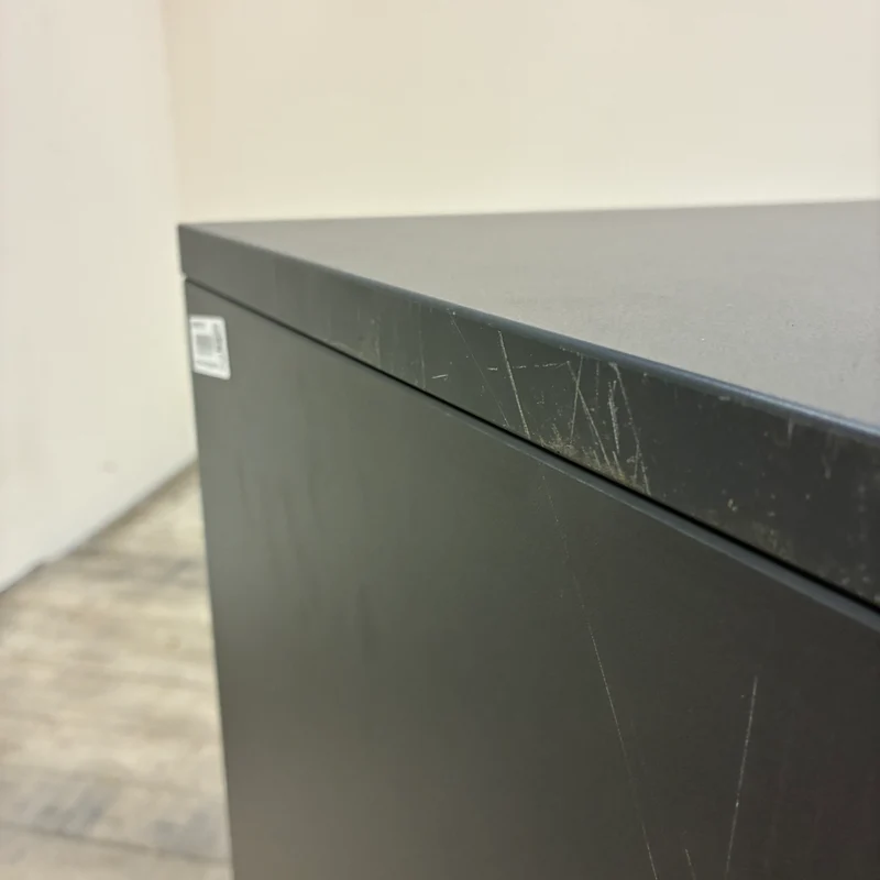 Offenes Regal 2 Fächer Beistellschrank Anthrazit Dunkelgrau Regal Gebraucht