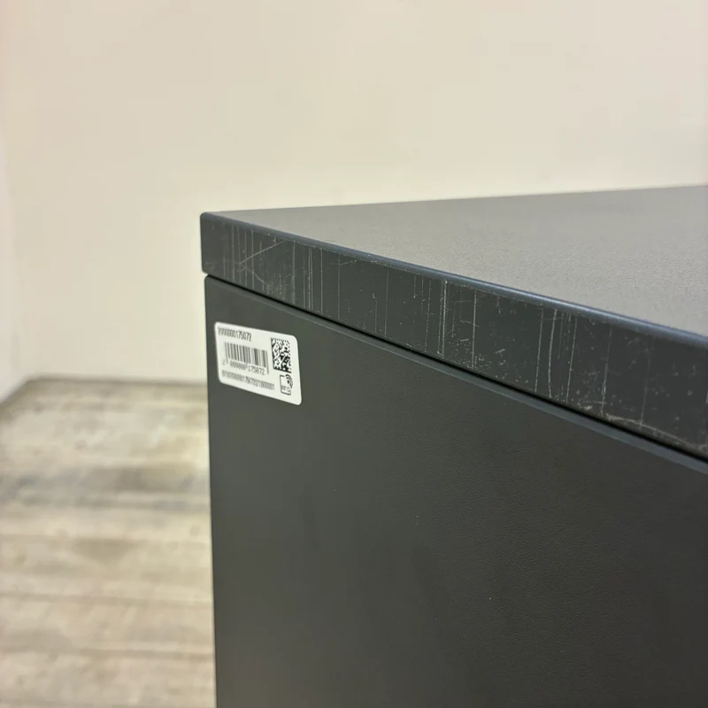 Offenes Regal 2 Fächer Beistellschrank Anthrazit Dunkelgrau Regal Gebraucht