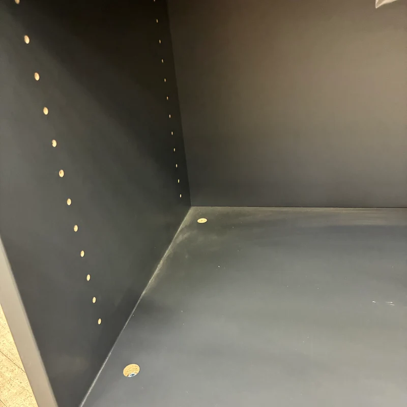 Offenes Regal 2 Fächer Beistellschrank Anthrazit Dunkelgrau Regal Gebraucht