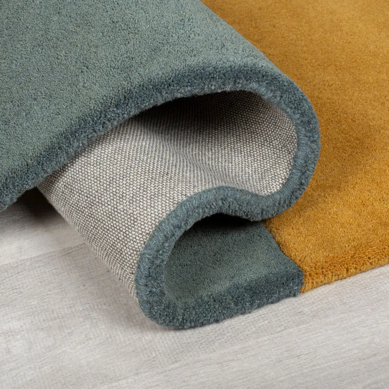 Handgetufteter Wollteppich Abstrakt · 100 % Wolle · Hand-Schnitt-Relief 10 mm