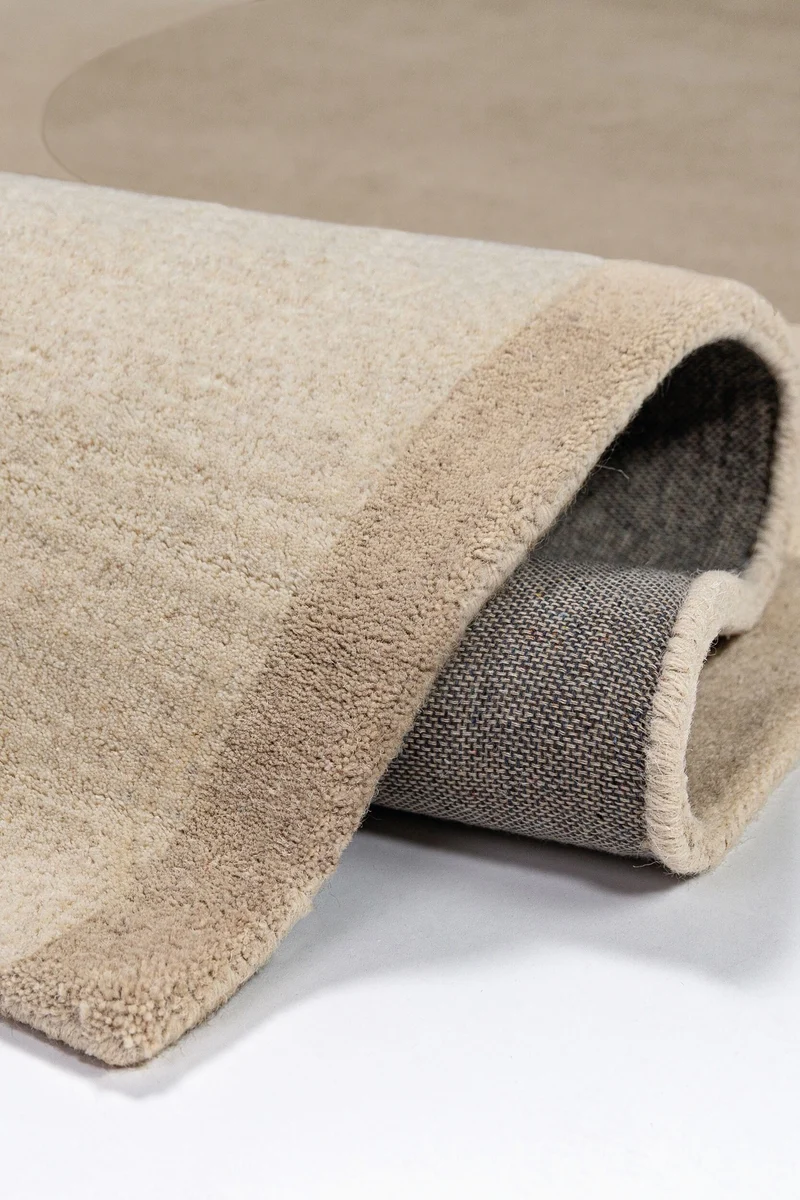 Handgetufteter Wollteppich Abstrakt · 100 % Wolle · Hand-Schnitt-Relief 10 mm