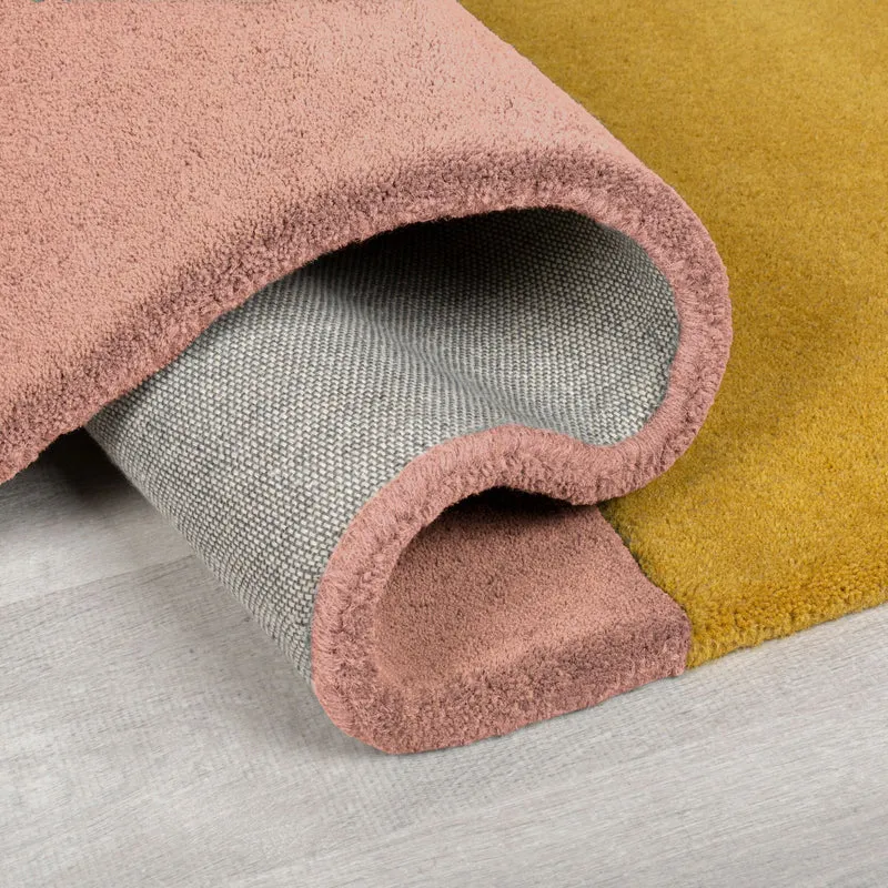 Handgetufteter Wollteppich Abstrakt · 100 % Wolle · Hand-Schnitt-Relief 10 mm