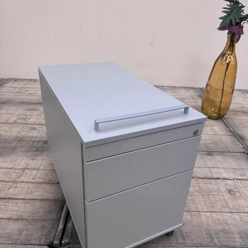 Oka Rollcontainer Lichtgrau 3 Schubladen Büro Container Gebraucht