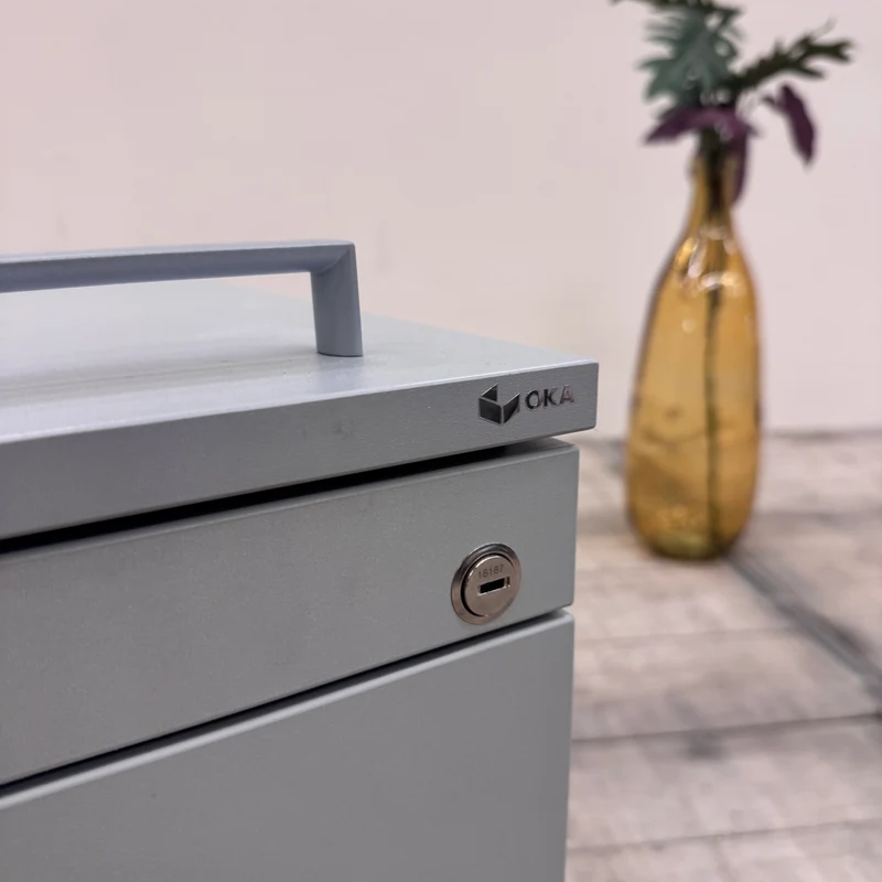 Oka Rollcontainer Lichtgrau 3 Schubladen Büro Container Gebraucht