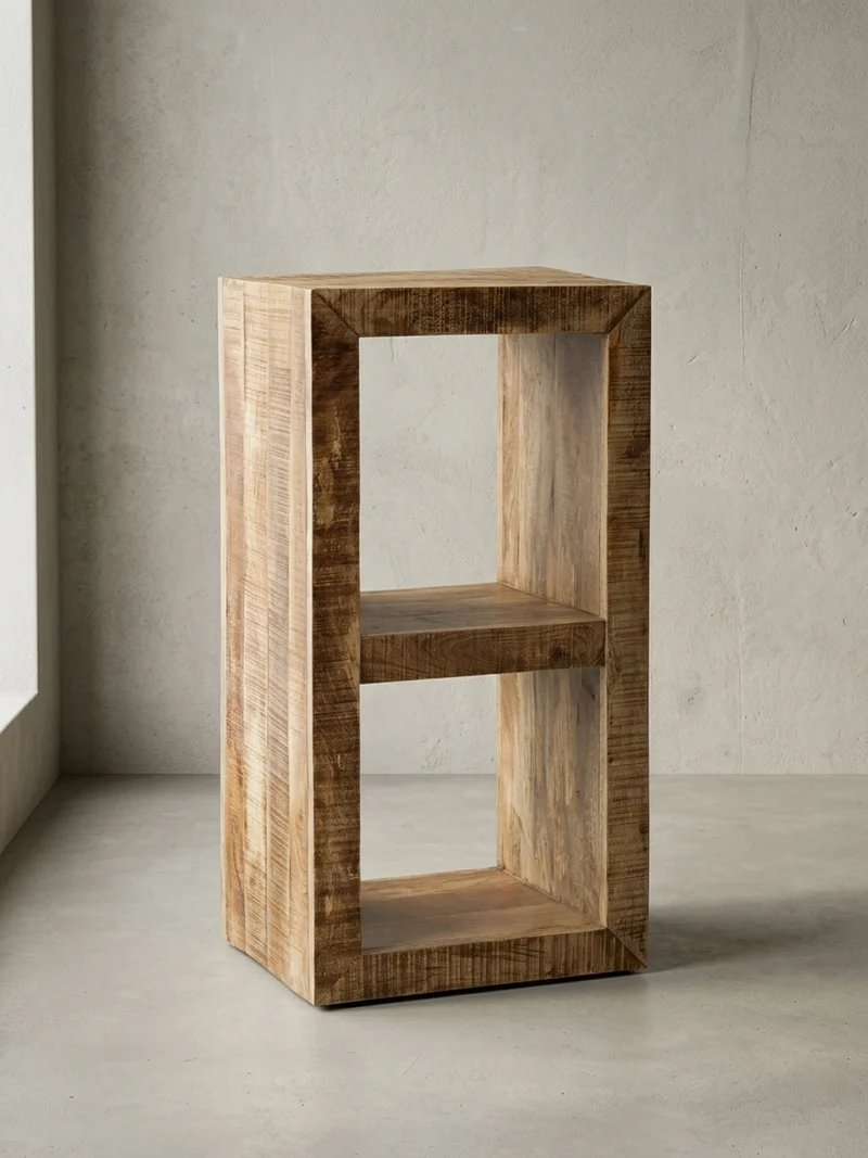 Regal Massivholz Mango Cubeform Vintage