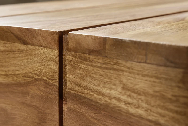 Couchtisch aus Massivholz, handgefertigt, pflegeleicht, aus Akazienholz und Edelholz
