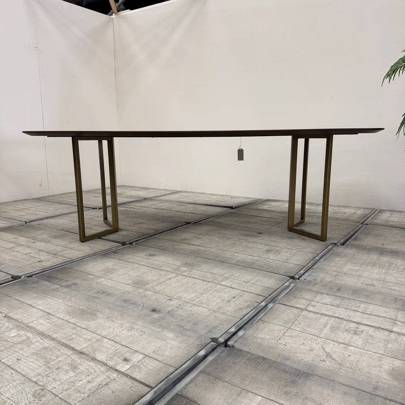 Mace Esstisch Eiche 240cm Massivholz Oval Gold Tisch