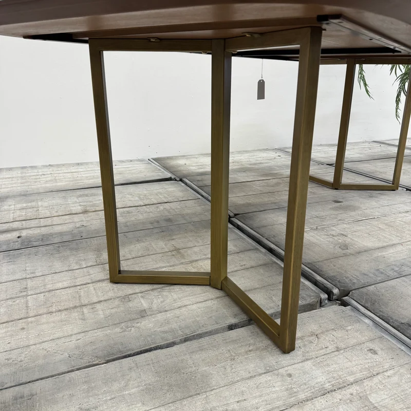 Mace Esstisch Eiche 240cm Massivholz Oval Gold Tisch