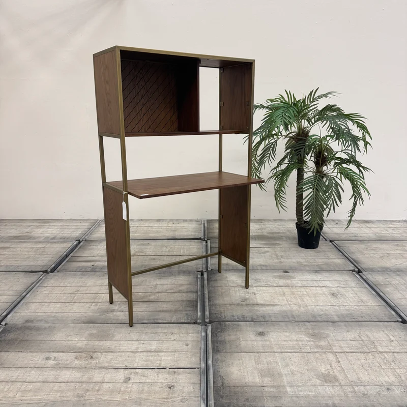 Mace Design Eiche Massivholz Schreibtisch Sekretär Golden Tisch