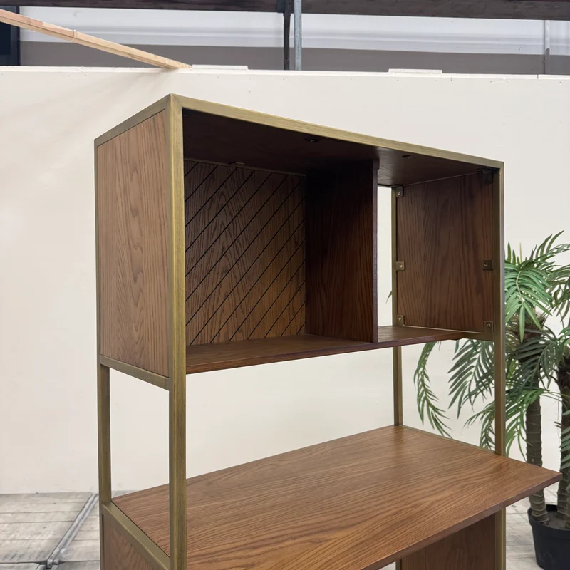 Mace Design Eiche Massivholz Schreibtisch Sekretär Golden Tisch
