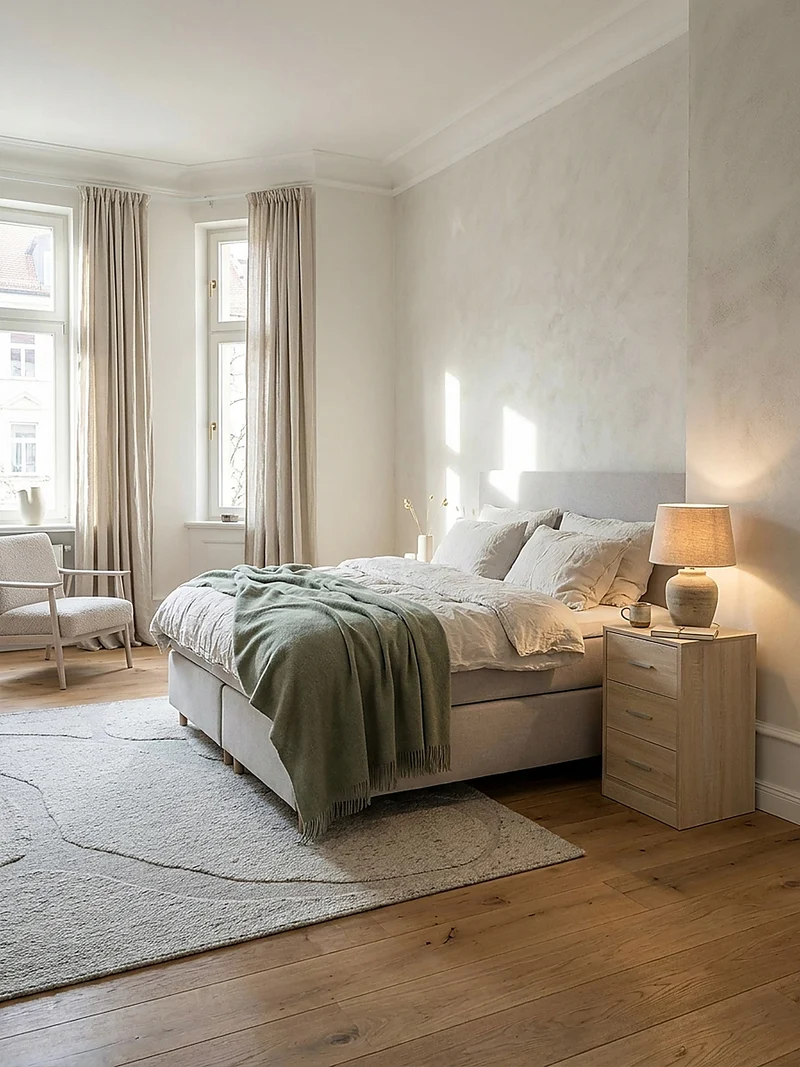 Nachttisch Holz 3 Schubladen Melaminbeschichtet Modern