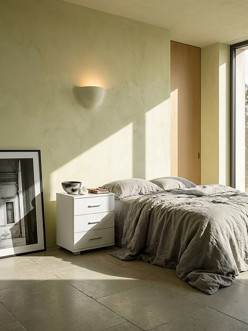 Nachtkonsole Holz mit 4 Standfüßen