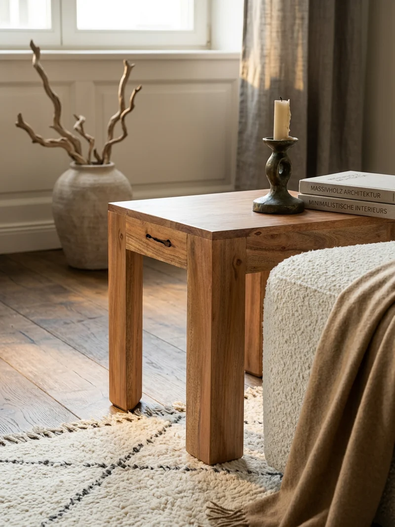 Couchtisch Massivholz Handgefertigt Edelholz Design