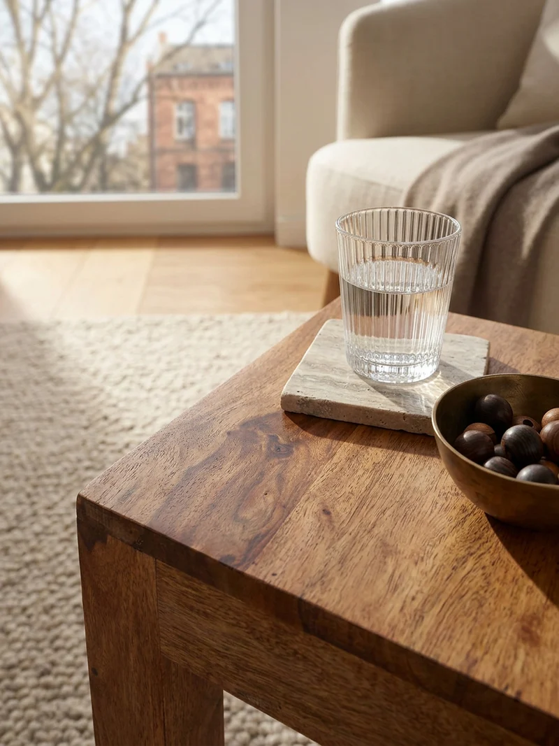 Couchtisch Massivholz Handgefertigt Edelholz Design
