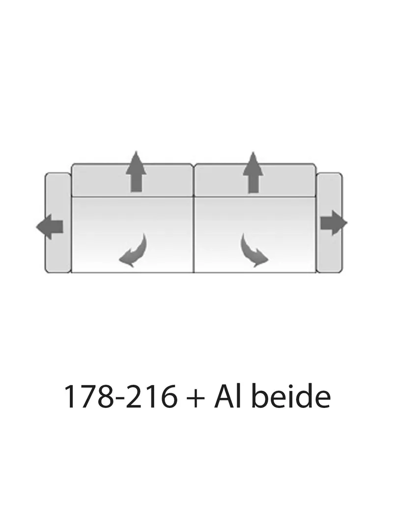 Timesquare – 2-Sitzer mit 2 Armlehnen