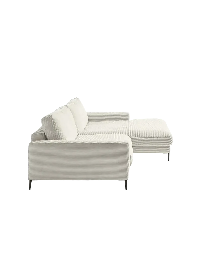 Uptown 2.0 – Ecksofa 1,5-Sitzer mit Armlehne links – Longchair long groß mit Armlehne rechts