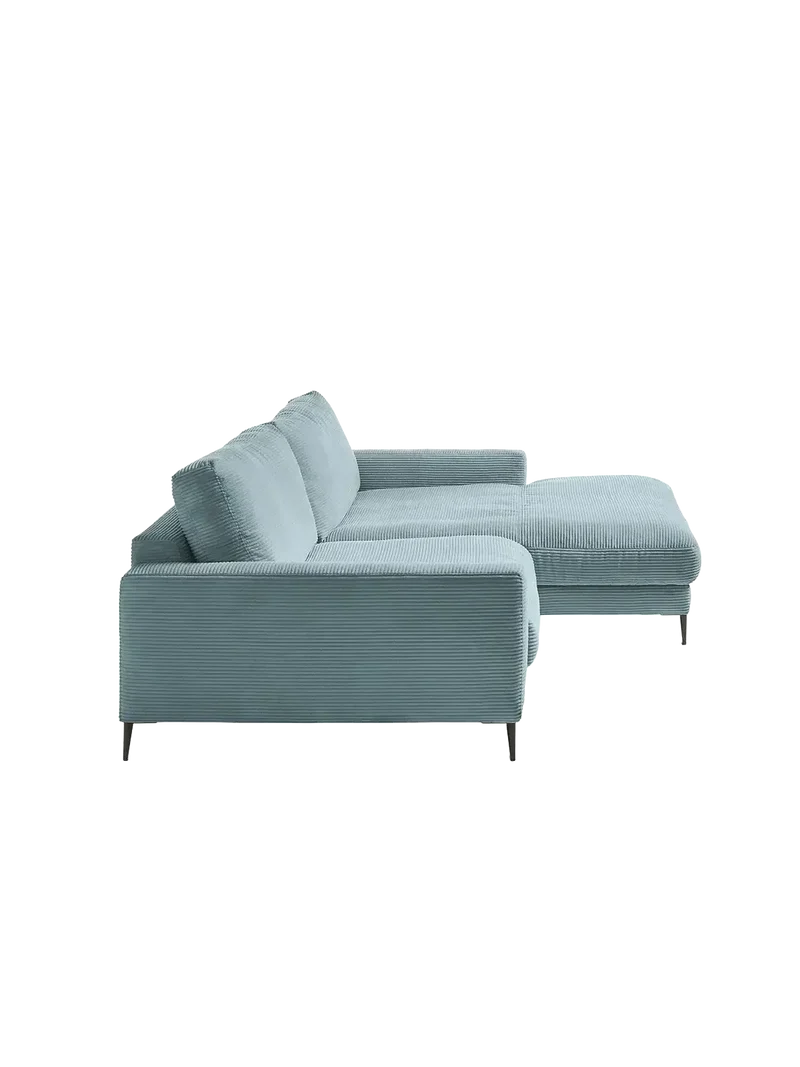 Uptown 2.0 – Ecksofa 1,5-Sitzer mit Armlehne links – Longchair long groß mit Armlehne rechts