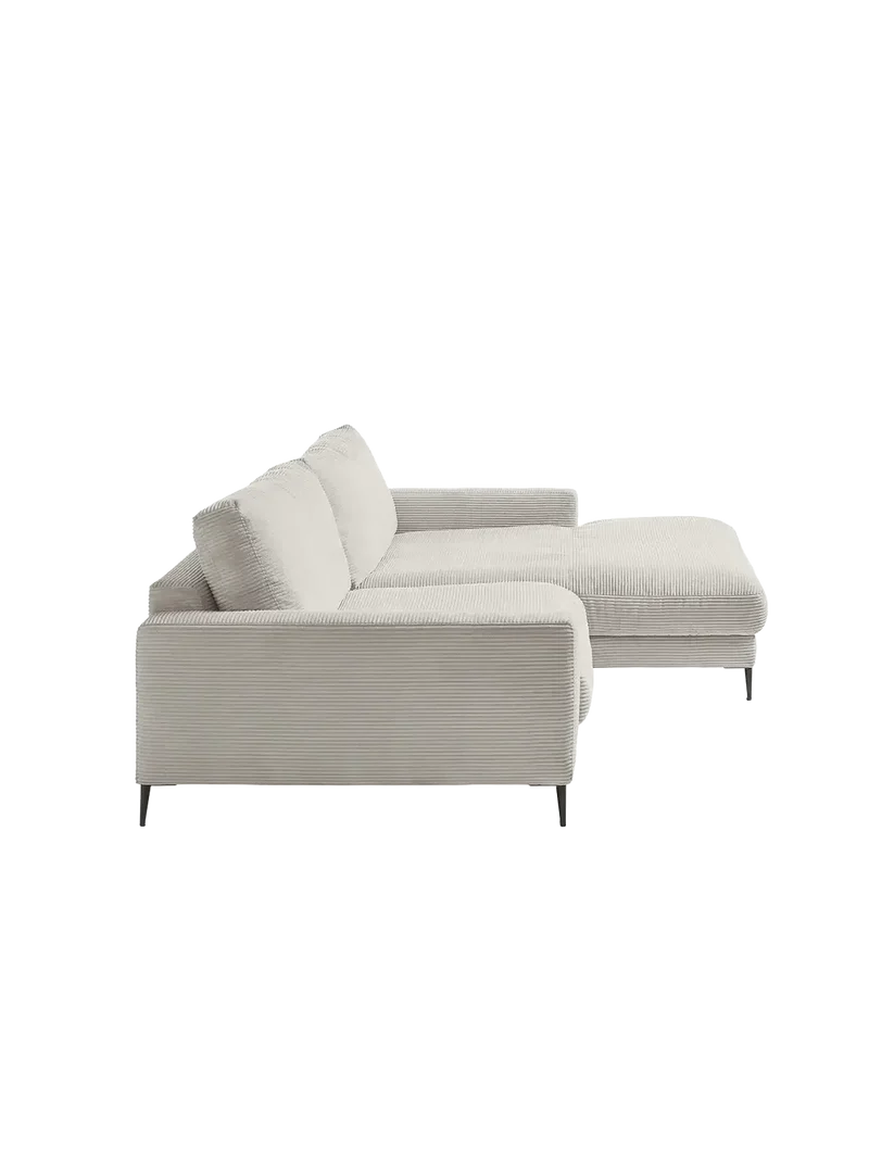 Uptown 2.0 – Ecksofa 1,5-Sitzer mit Armlehne links – Longchair long groß mit Armlehne rechts