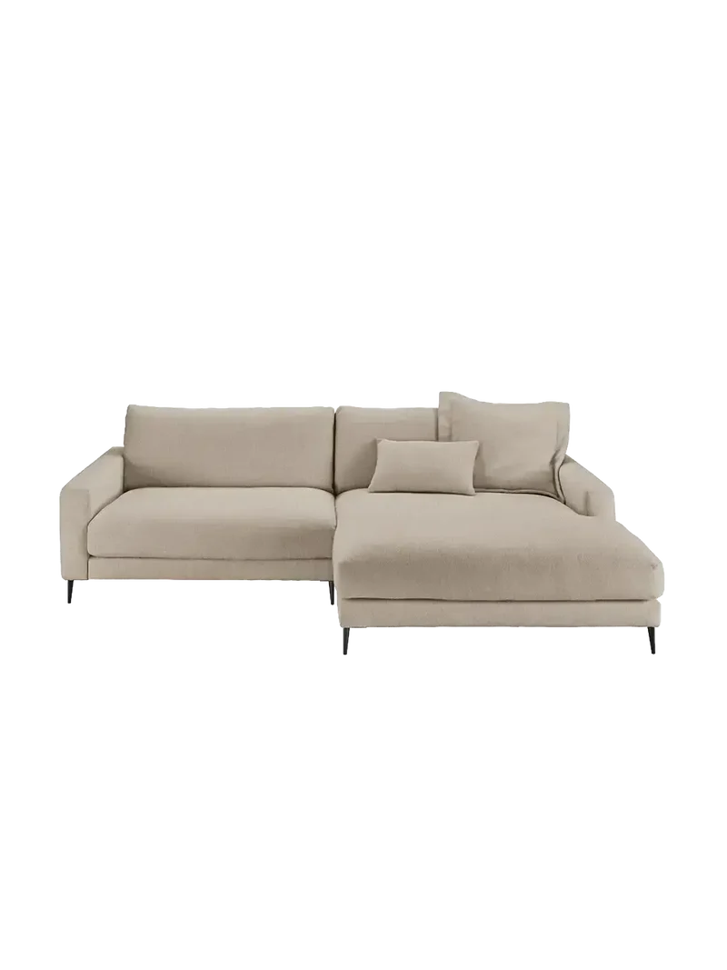 Uptown 2.0 – Ecksofa 1,5-Sitzer mit Armlehne links – Longchair long groß mit Armlehne rechts