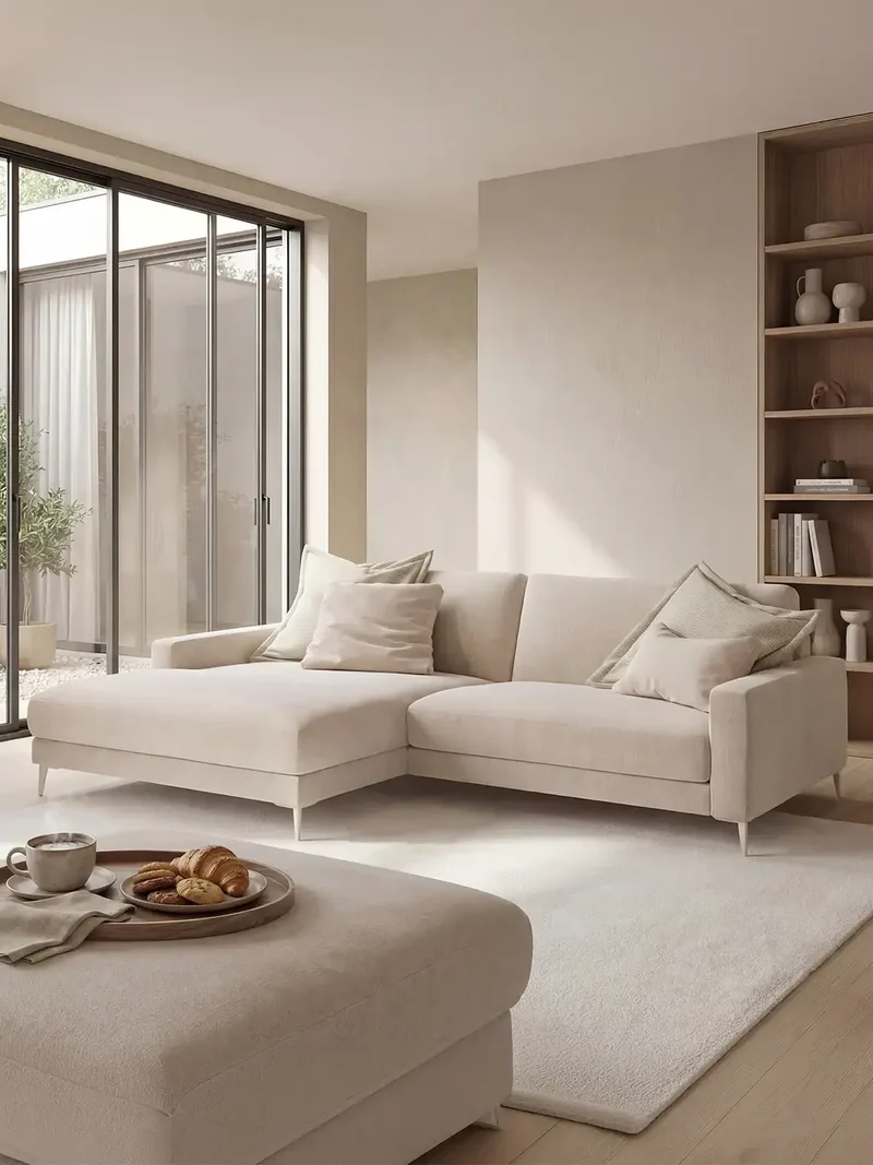 Uptown 2.0 – Ecksofa 1,5-Sitzer mit Armlehne links – Longchair long groß mit Armlehne rechts