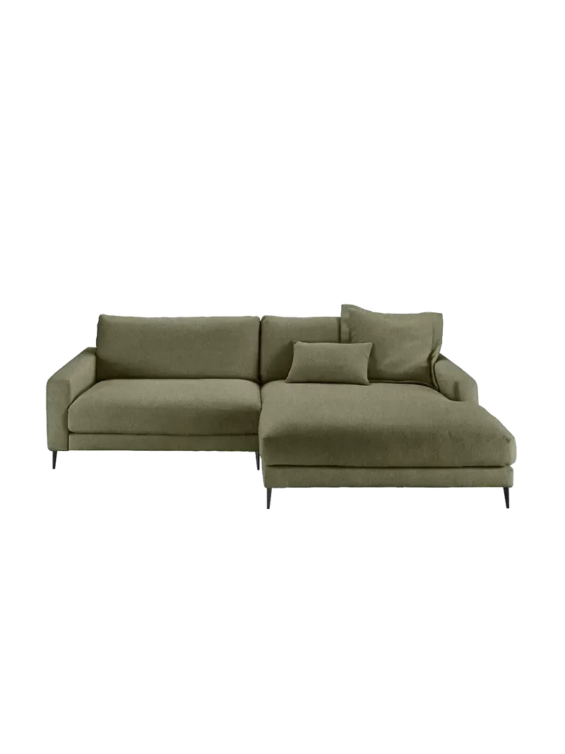 Uptown 2.0 – Ecksofa 1,5-Sitzer mit Armlehne links – Longchair long groß mit Armlehne rechts