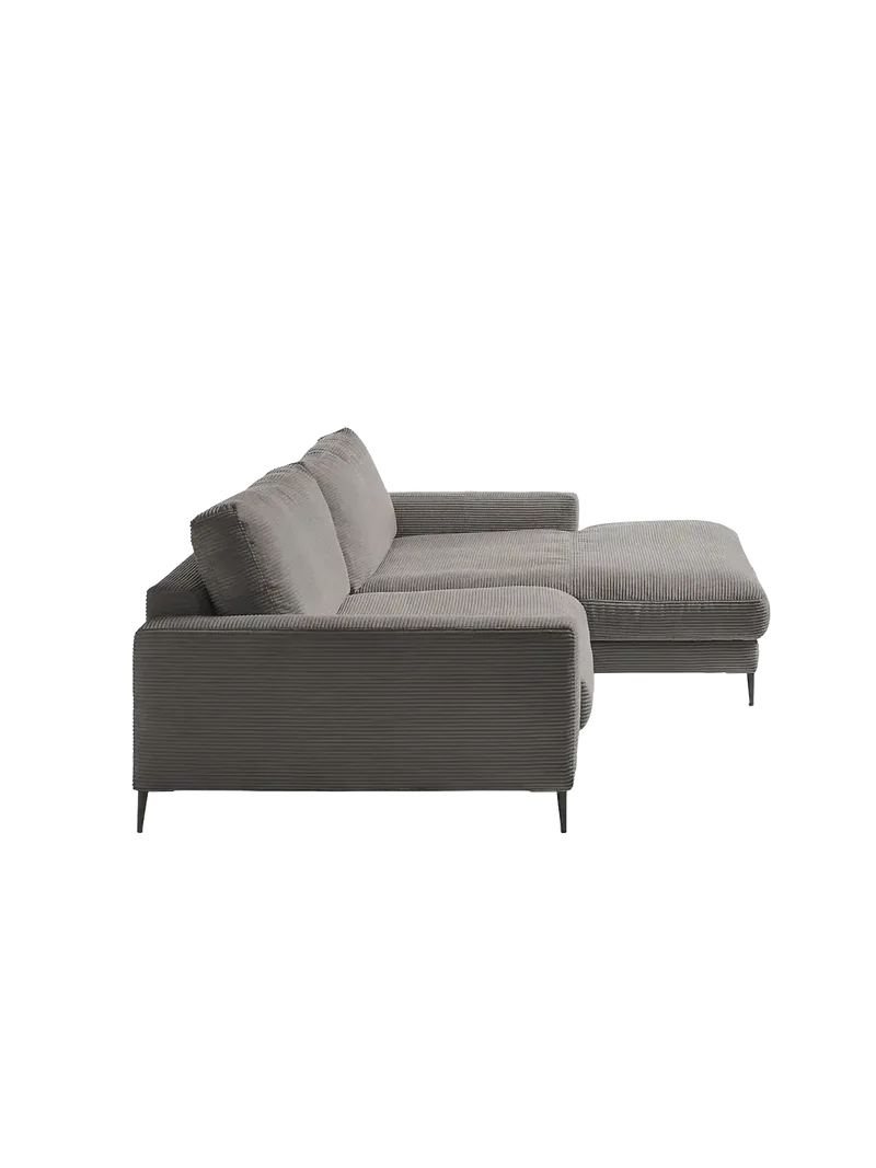 Uptown 2.0 – Ecksofa 1,5-Sitzer mit Armlehne links – Longchair long groß mit Armlehne rechts