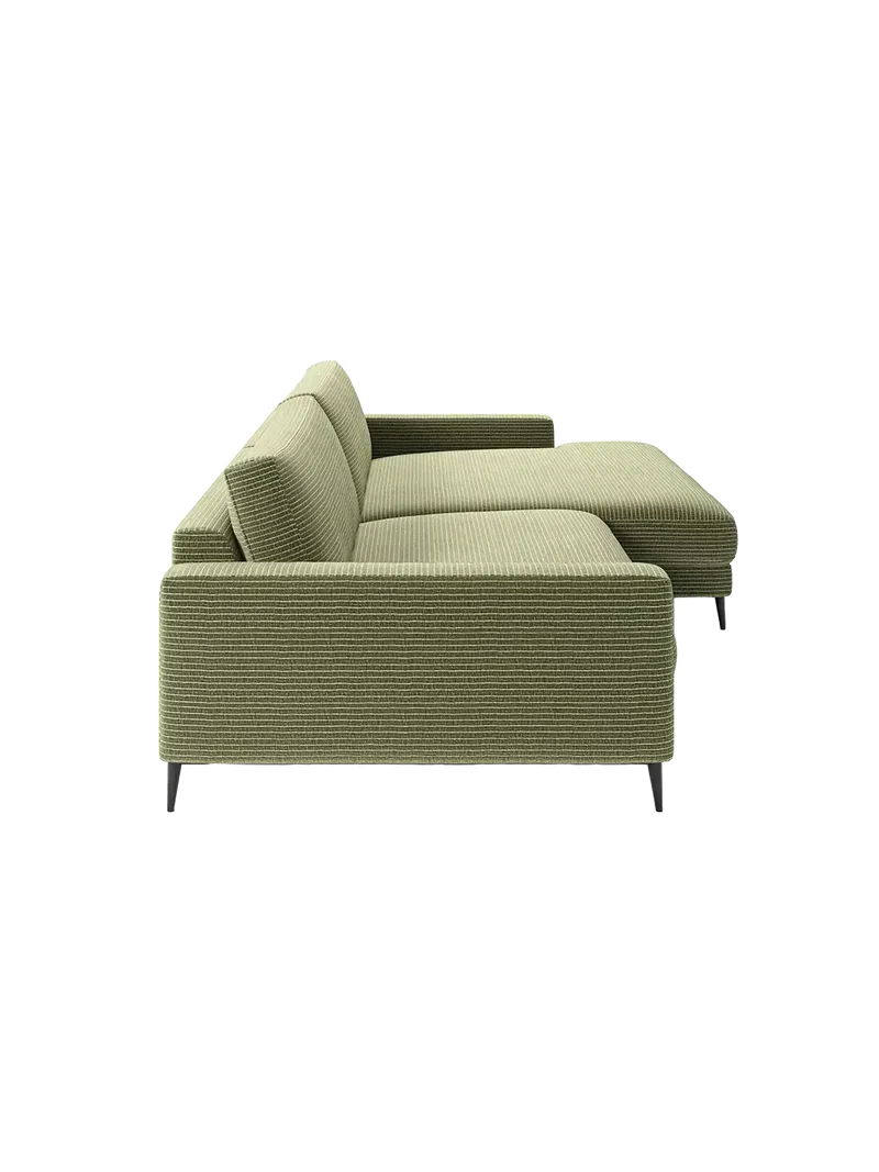 Uptown 2.0 – Ecksofa 1,5-Sitzer mit Armlehne links – Longchair long groß mit Armlehne rechts