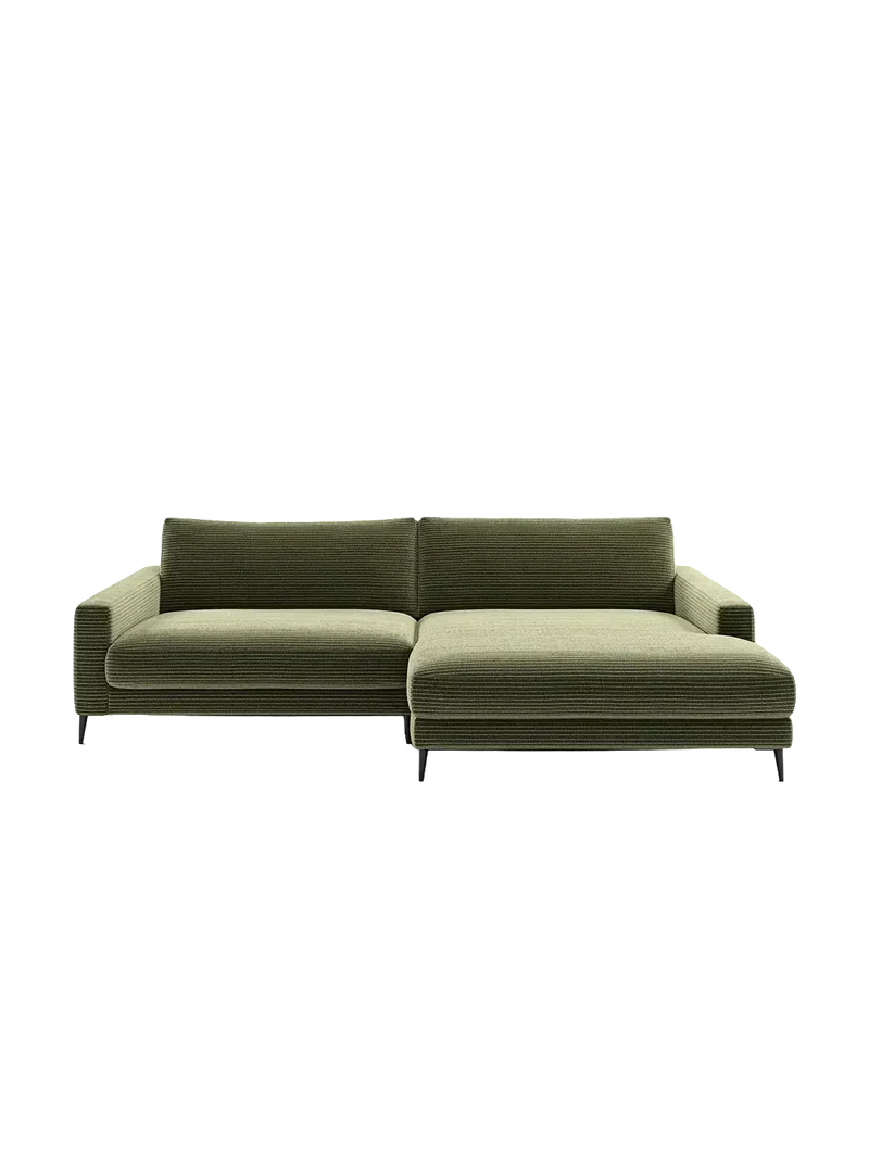 Uptown 2.0 – Ecksofa 1,5-Sitzer mit Armlehne links – Longchair long groß mit Armlehne rechts