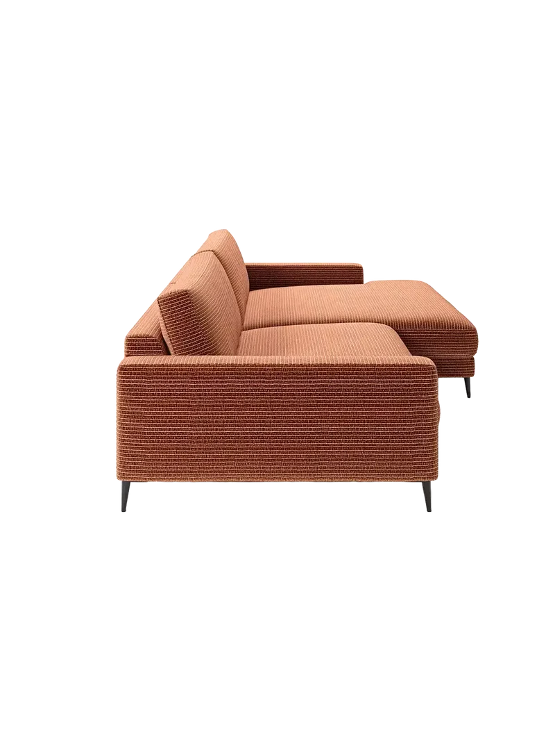 Uptown 2.0 – Ecksofa 1,5-Sitzer mit Armlehne links – Longchair long groß mit Armlehne rechts