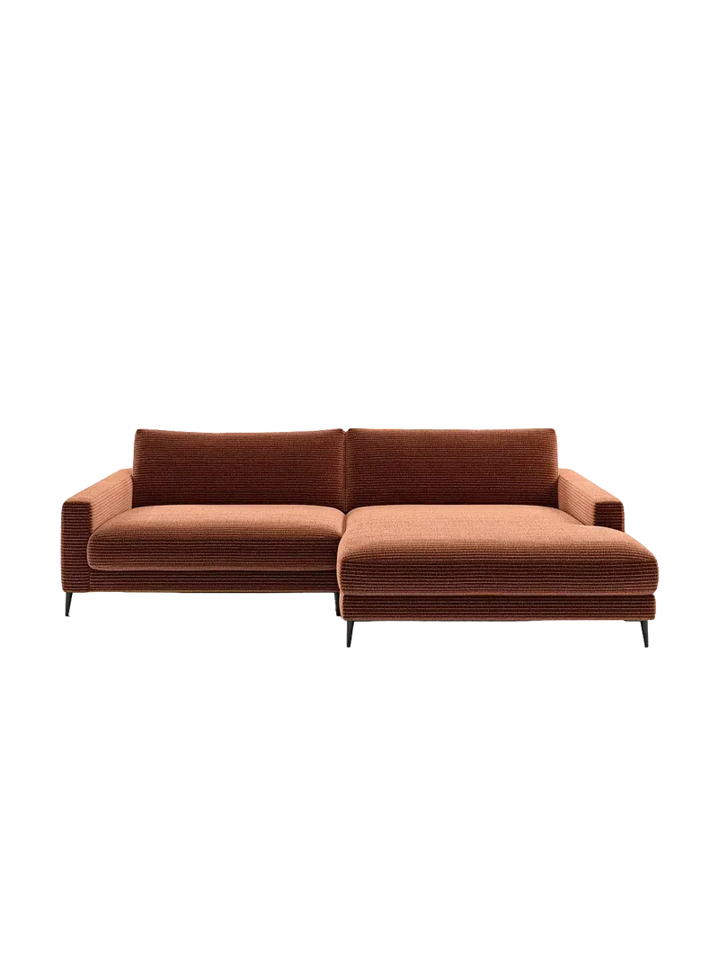 Uptown 2.0 – Ecksofa 1,5-Sitzer mit Armlehne links – Longchair long groß mit Armlehne rechts