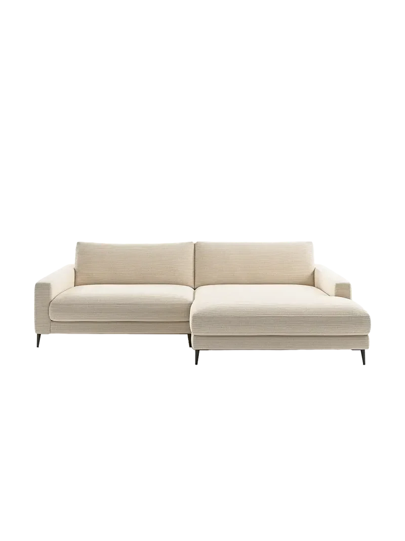 Uptown 2.0 – Ecksofa 1,5-Sitzer mit Armlehne links – Longchair long groß mit Armlehne rechts