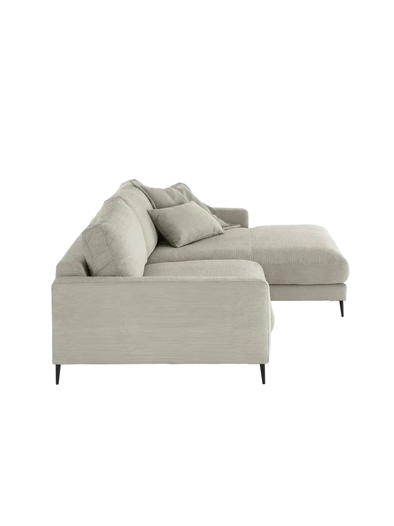 Uptown 2.0 – Ecksofa 1,5-Sitzer mit Armlehne links – Longchair long groß mit Armlehne rechts