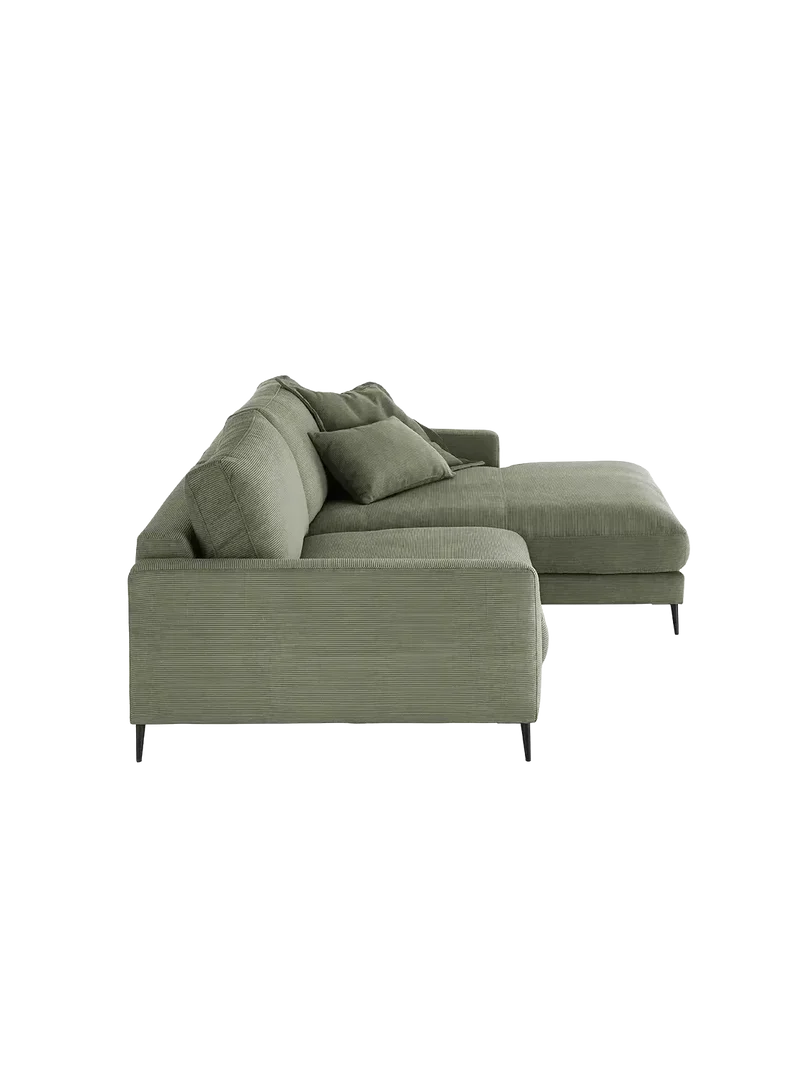 Uptown 2.0 – Ecksofa 1,5-Sitzer mit Armlehne links – Longchair long groß mit Armlehne rechts