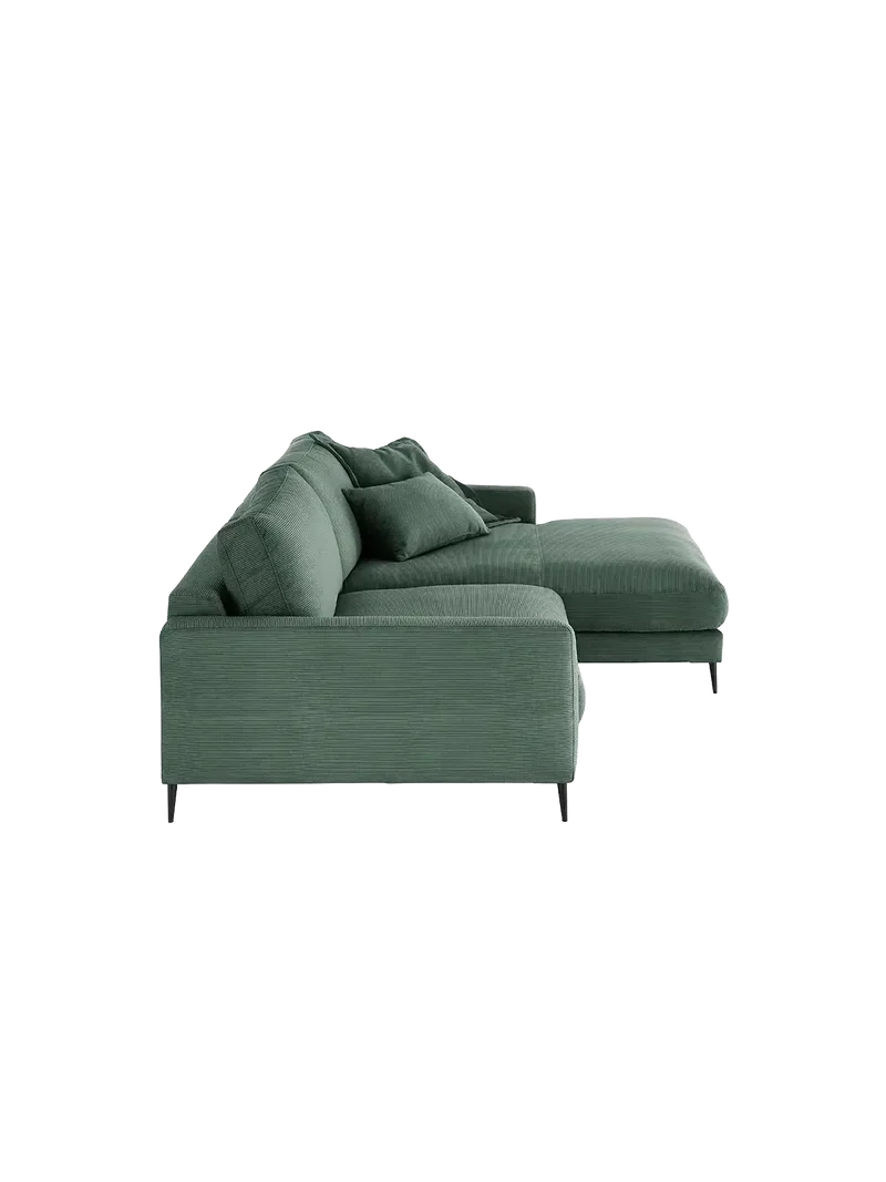Uptown 2.0 – Ecksofa 1,5-Sitzer mit Armlehne links – Longchair long groß mit Armlehne rechts