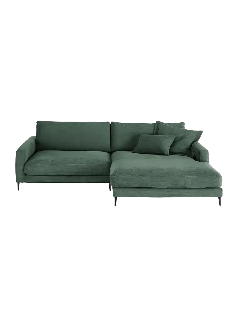 Uptown 2.0 – Ecksofa 1,5-Sitzer mit Armlehne links – Longchair long groß mit Armlehne rechts