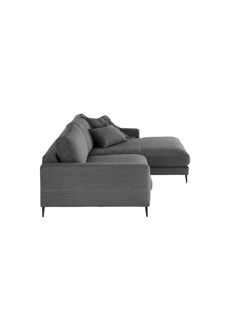 Uptown 2.0 – Ecksofa 1,5-Sitzer mit Armlehne links – Longchair long groß mit Armlehne rechts