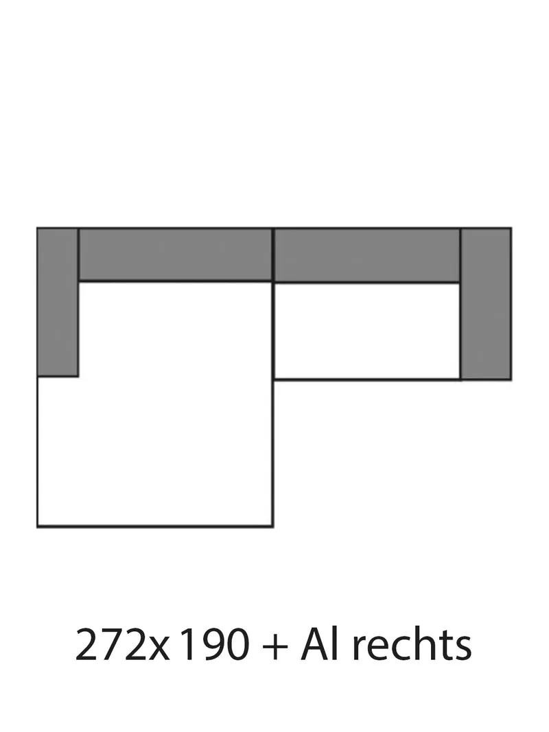 Uptown 2.0 – Ecksofa Longchair long groß mit Armlehne links – 1,5-Sitzer mit Armlehne rechts