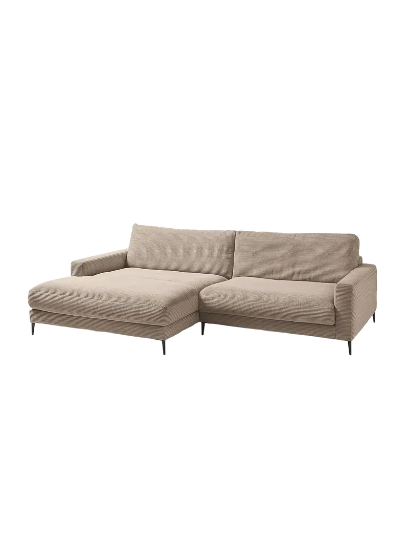 Uptown 2.0 – Ecksofa Longchair long groß mit Armlehne links – 1,5-Sitzer mit Armlehne rechts