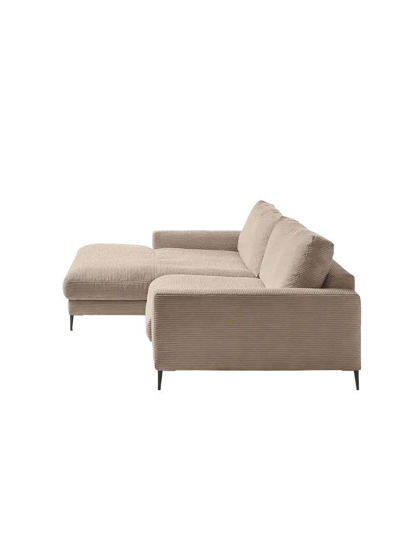 Uptown 2.0 – Ecksofa Longchair long groß mit Armlehne links – 1,5-Sitzer mit Armlehne rechts