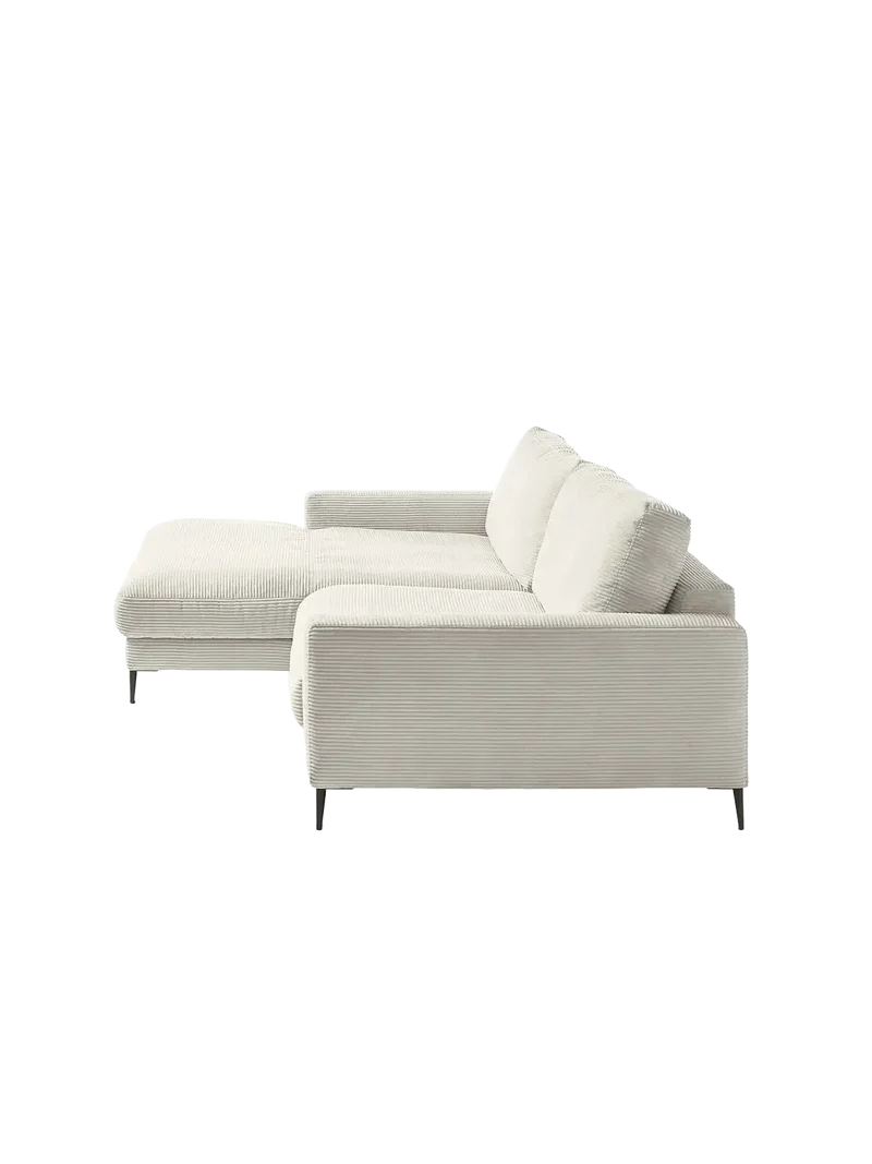 Uptown 2.0 – Ecksofa Longchair long groß mit Armlehne links – 1,5-Sitzer mit Armlehne rechts
