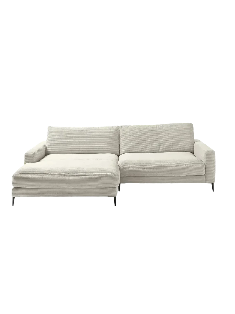 Uptown 2.0 – Ecksofa Longchair long groß mit Armlehne links – 1,5-Sitzer mit Armlehne rechts