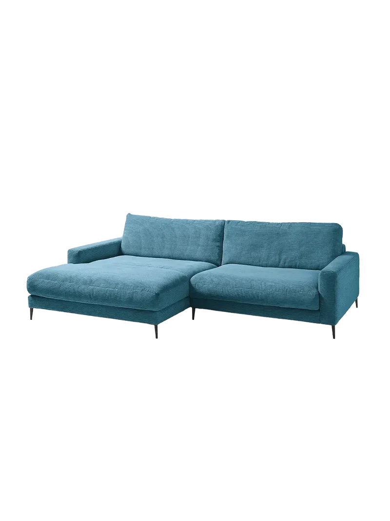 Uptown 2.0 – Ecksofa Longchair long groß mit Armlehne links – 1,5-Sitzer mit Armlehne rechts