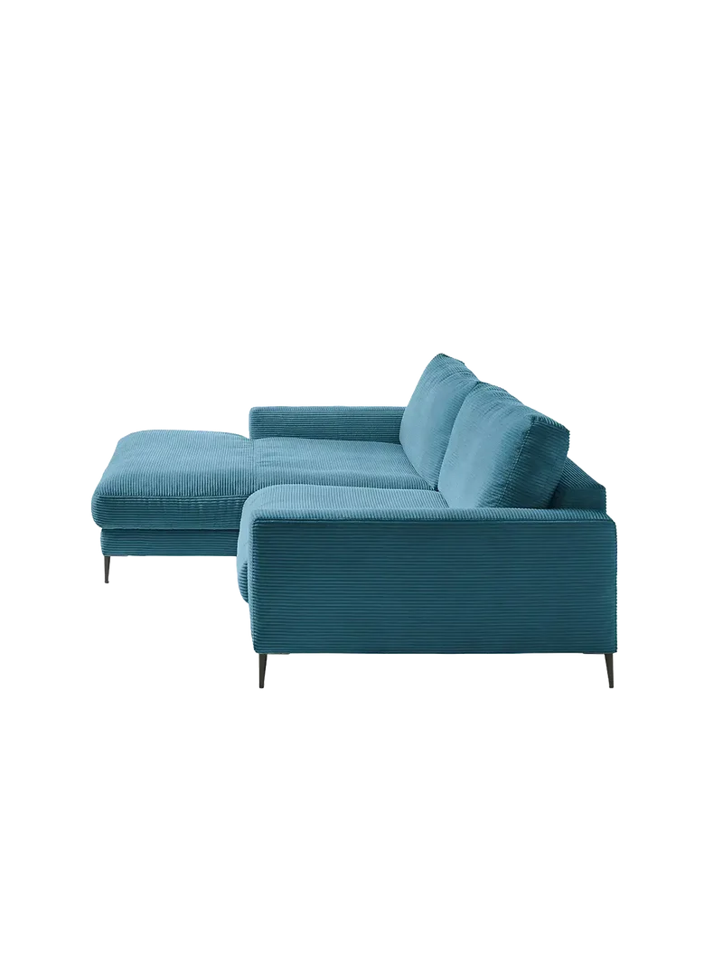 Uptown 2.0 – Ecksofa Longchair long groß mit Armlehne links – 1,5-Sitzer mit Armlehne rechts