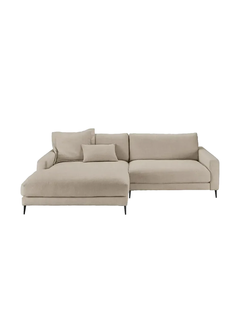 Uptown 2.0 – Ecksofa Longchair long groß mit Armlehne links – 1,5-Sitzer mit Armlehne rechts