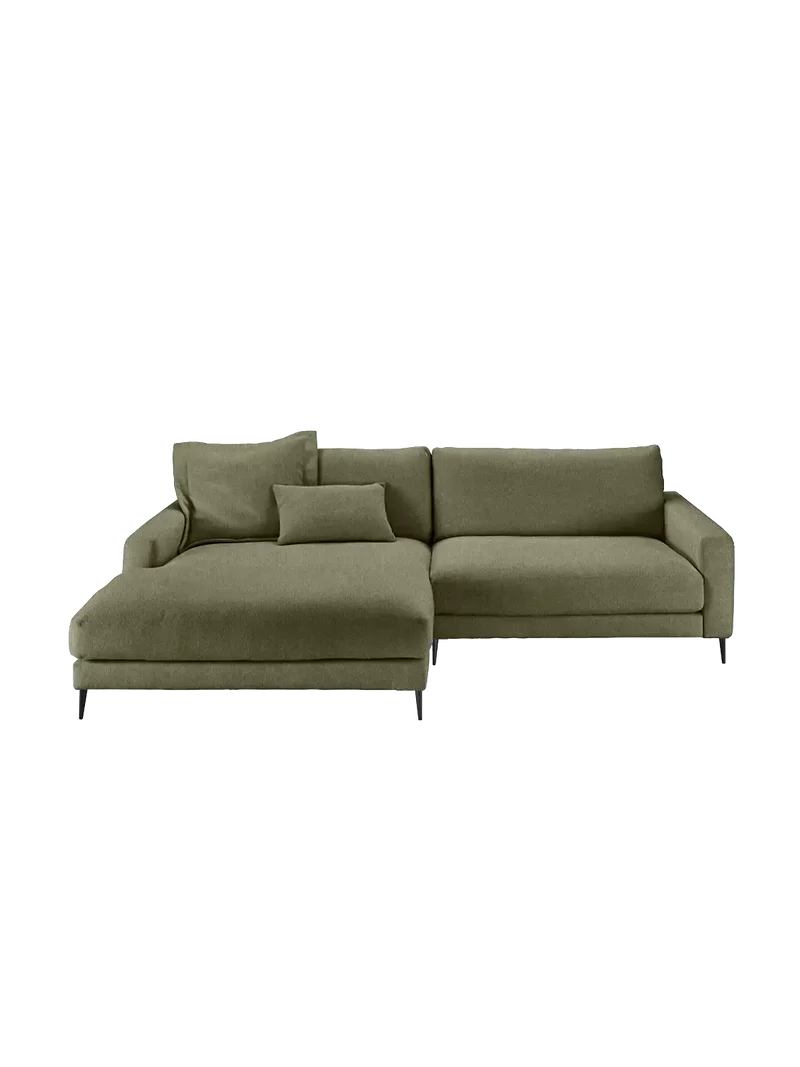 Uptown 2.0 – Ecksofa Longchair long groß mit Armlehne links – 1,5-Sitzer mit Armlehne rechts